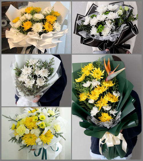 四川自贡富顺县安溪镇白事花束代送